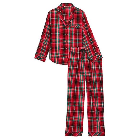 Victoria's Secret Flannel PJs NWT XXL Plaid Valentine’s Day Victoria's Secret - Picture 4 of 6